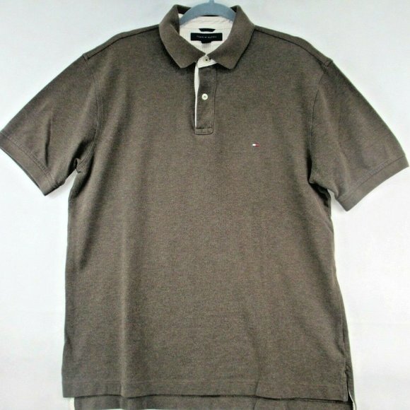 brown tommy hilfiger shirt
